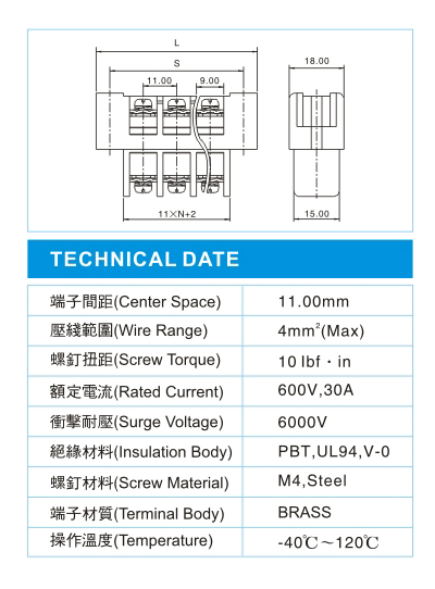功率型接线端子